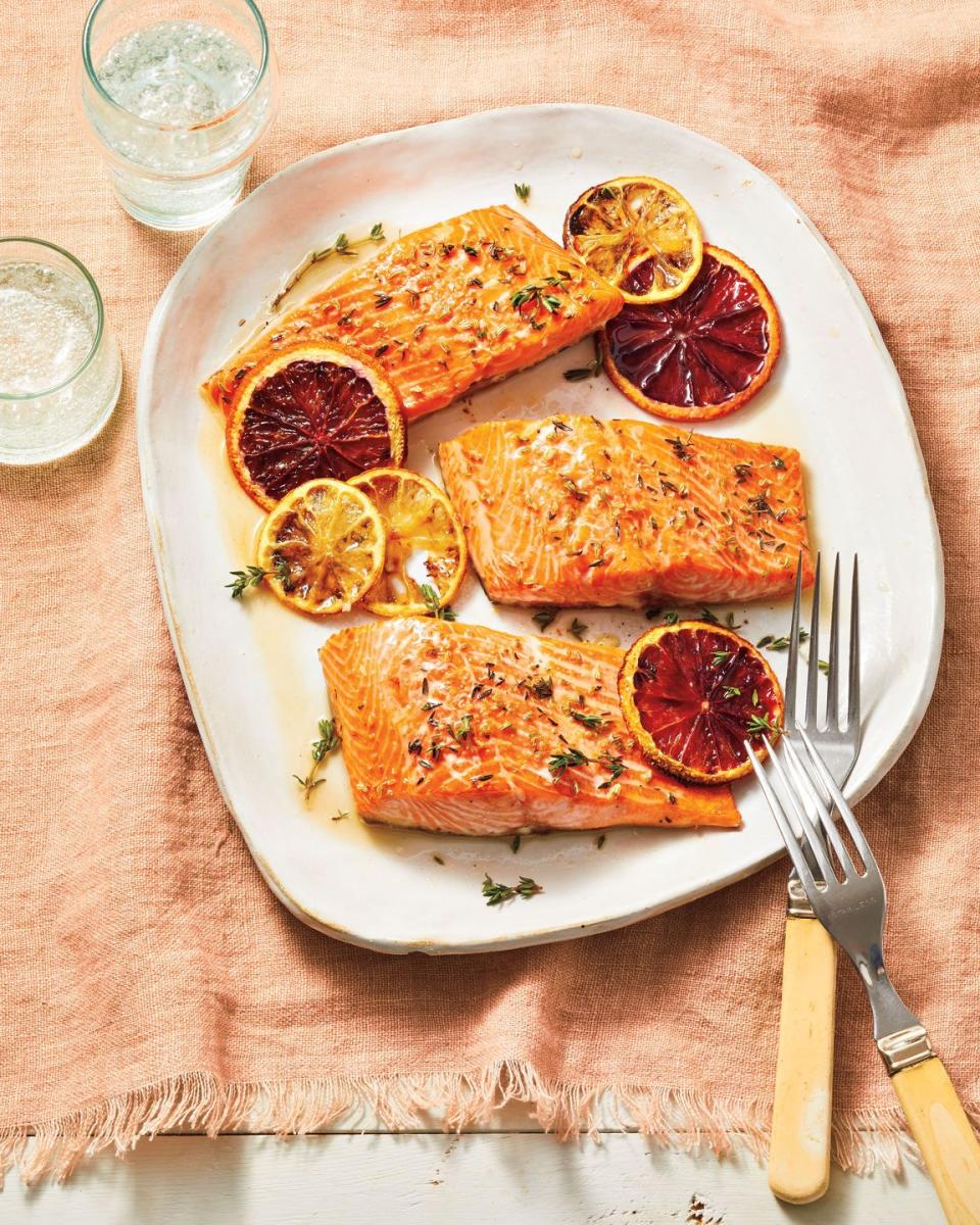 Air Fryer Citrus-Thyme Salmon