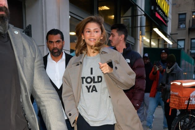 Zendaya on April 22, 2024 in New York City. - Credit: Gotham/GC Images