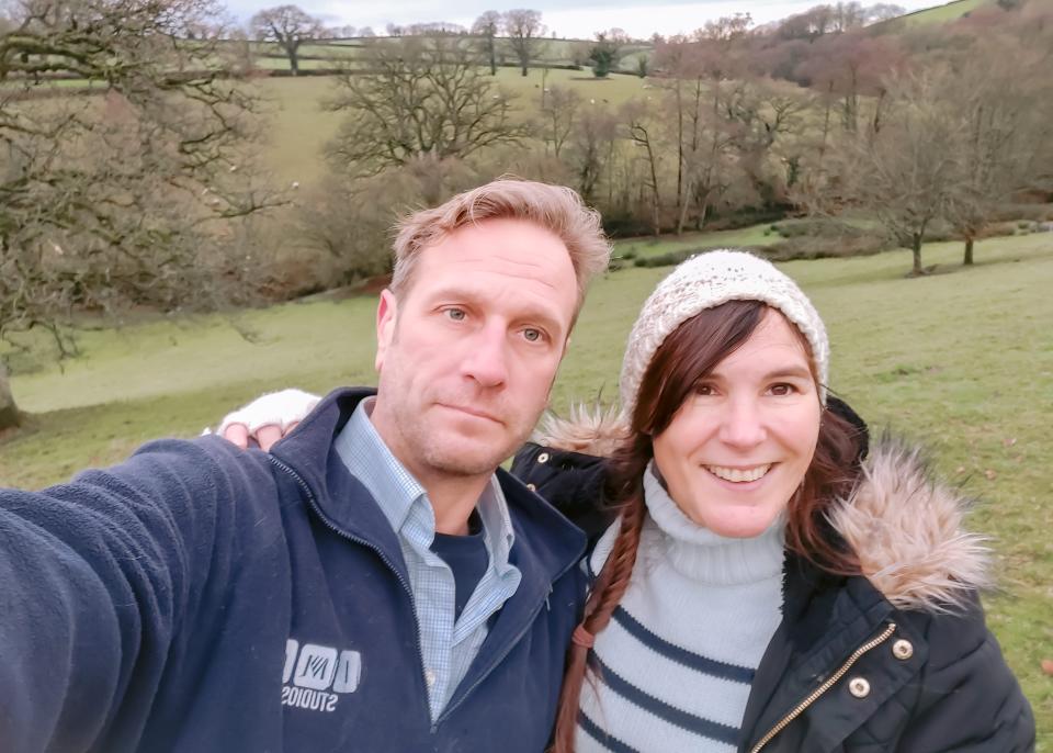 Jen Shoubridge, pictured recently with husband Paul, was thrilled when he proposed. (Supplied)