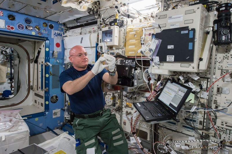 NASA astronaut Scott Kelly on the ISS.