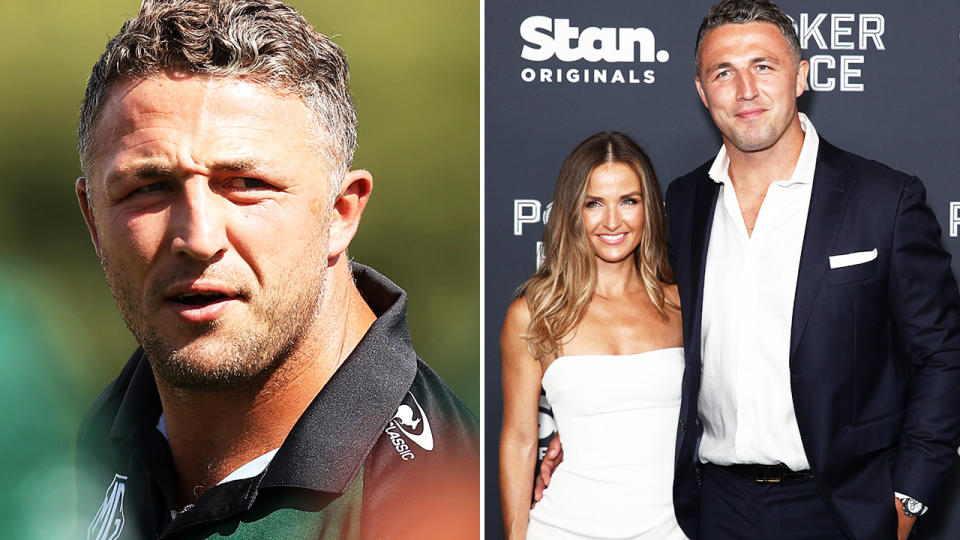 Sam Burgess, pictured here with girlfriend Lucy Graham.