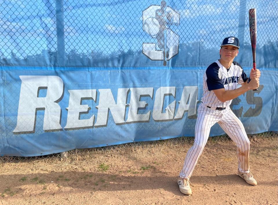 Shawnee senior Drew Uccello was 3-for-3 with a double, 5 RBIs, a run and a stolen base in a 10-0 victory over Pitman in the 48th annual Joe Hartmann Diamond Classic on Thursday.