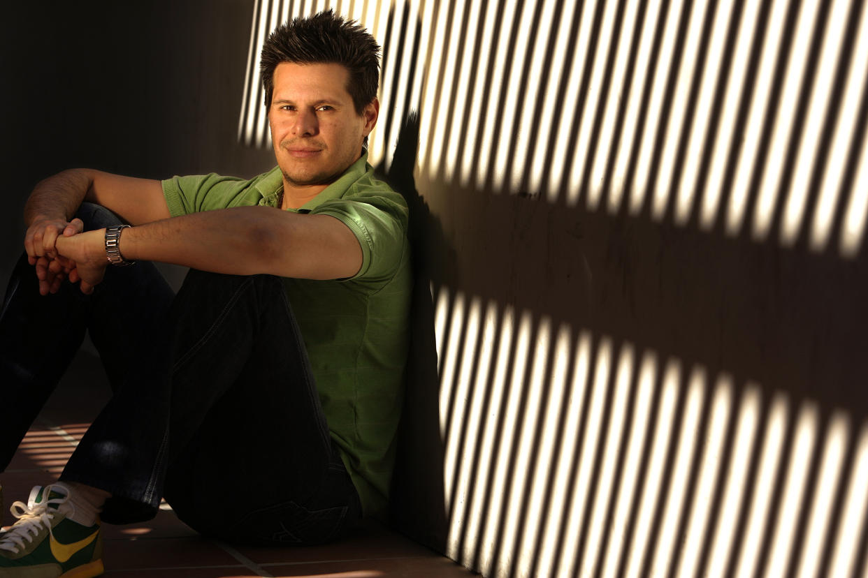 Silvio Horta, executive producer of the hit television series, "Ugly Betty", photographed at his home in Los Angeles on April 11, 2008.  (Photo by Mel Melcon/Los Angeles Times via Getty Images)