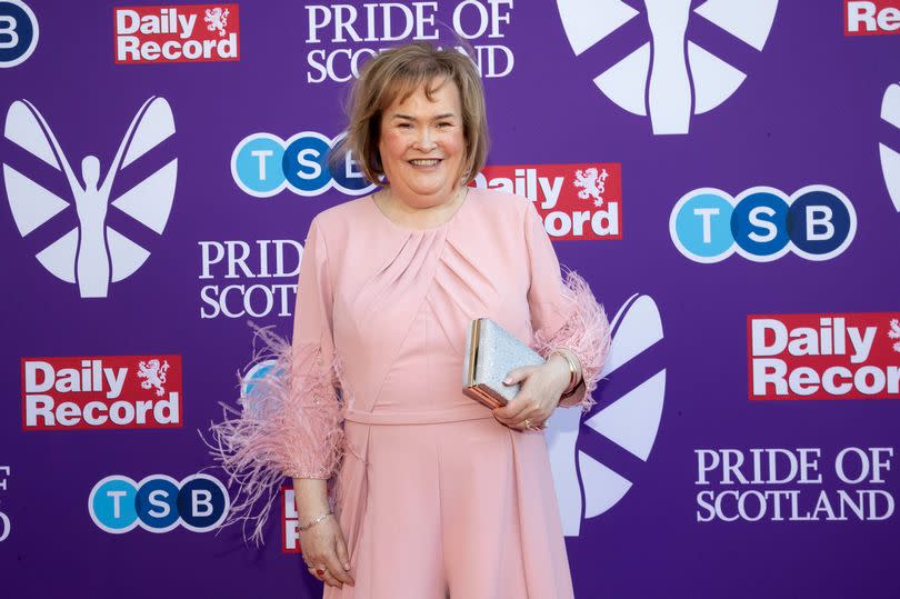 Susan Boyle arrives at the awards