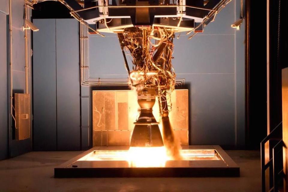SpaceX Merlin 1D engine test
