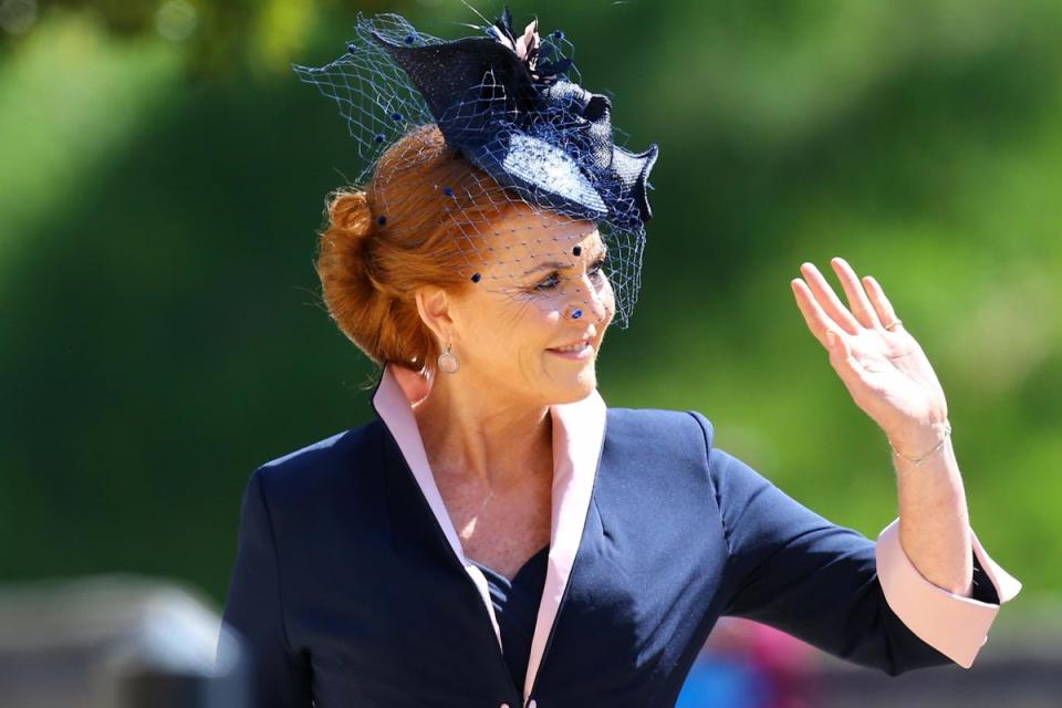 The Duchess of York arrives at St George's Chapel at Windsor Castle for the wedding of Meghan Markle and Prince Harry (PA Wire/PA Images)