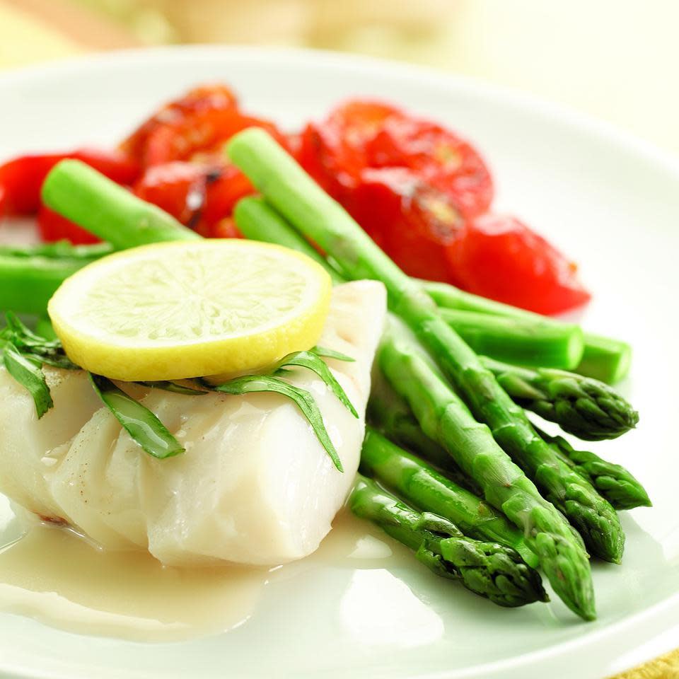 Poached Cod & Asparagus