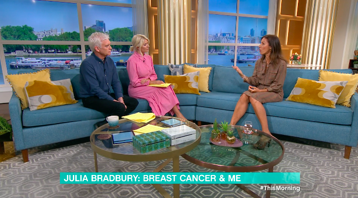 Julia Bradbury on 'This Morning'.(ITV)