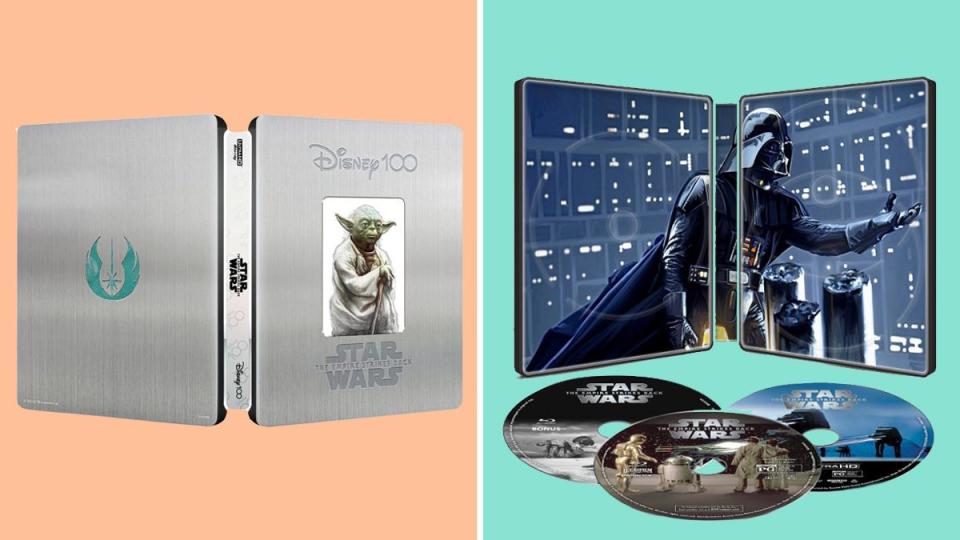 Bring the excitement of Star Wars to your home screen with steelbooks of the original trilogy on sale at Best Buy.