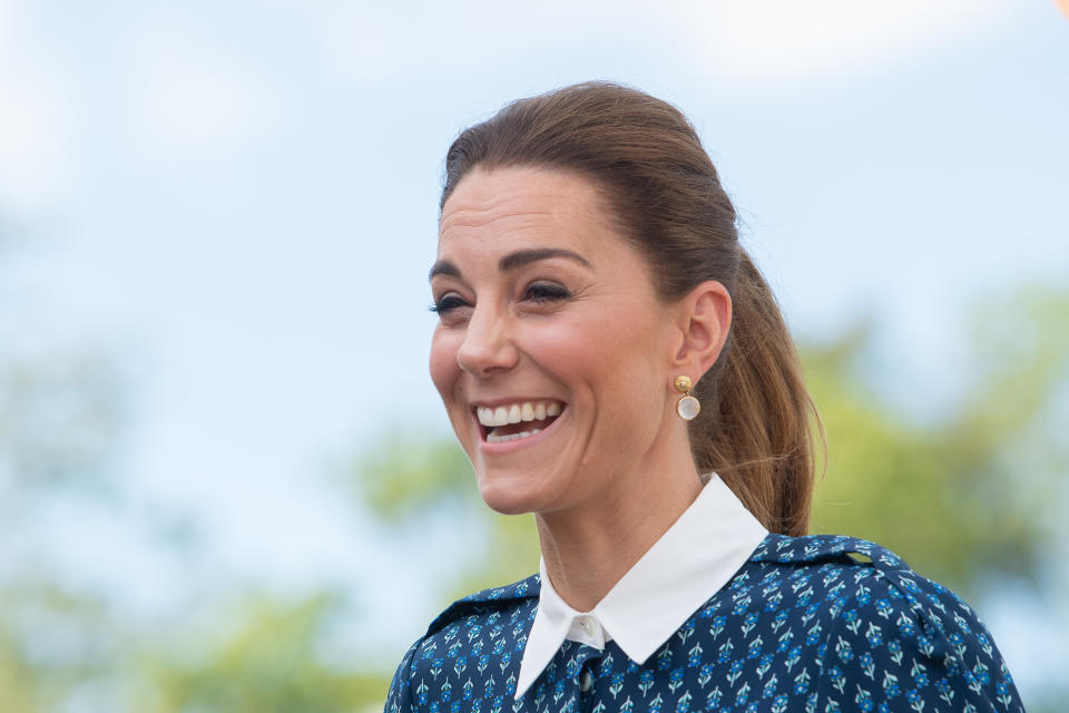 The Duchess of Cambridge during a visit to Queen Elizabeth Hospital in King's Lynn as part of the NHS birthday celebrations.