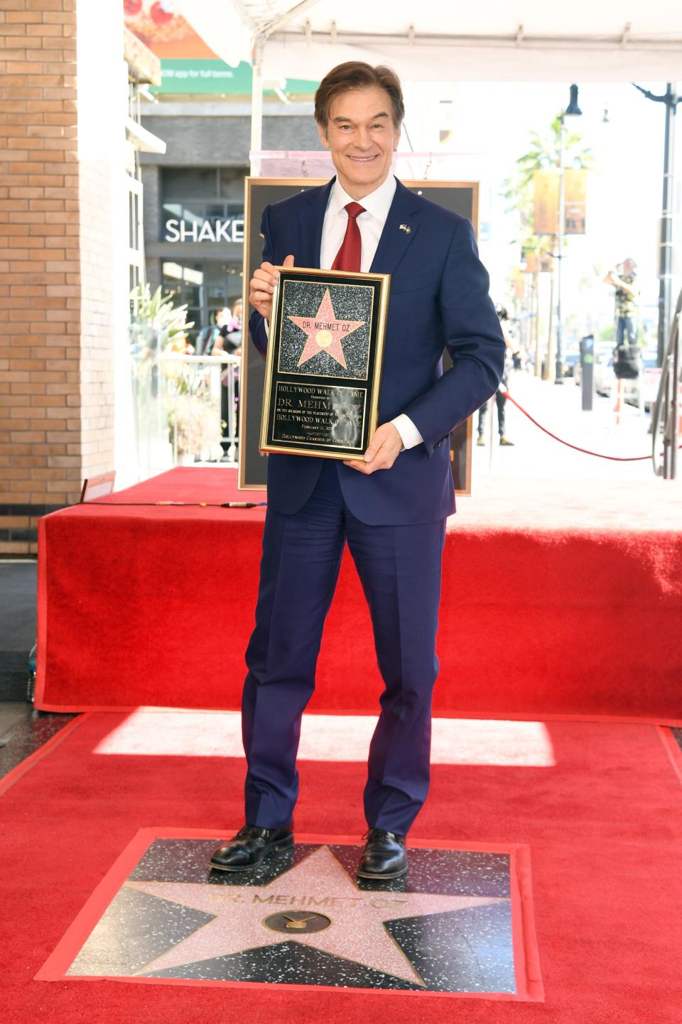 Dr. Mehmet Oz receives a star on the Hollywood Walk of Fame on February 11, 2022, in Hollywood, California.