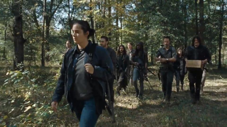 Tara (Alanna Masterson) leads the charge to Oceanside in <i>The Walking Dead</i>. (Photo: AMC)