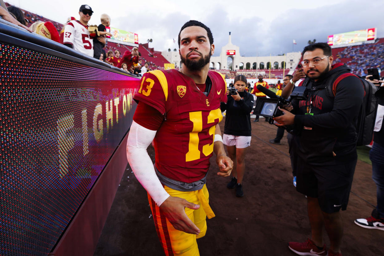 Caleb Williams with USC. (Ric Tapia / Getty Images)