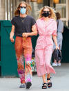 <p>Model Elsa Hosk steps out in a stylish ensemble with boyfriend Tom Daly in New York City on Wednesday. </p>