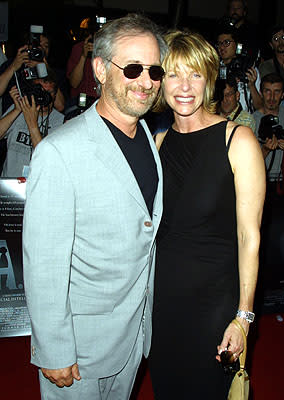 Steven Spielberg and Kate Capshaw at the New York premiere of Warner Brothers' A.I.: Artificial Intelligence