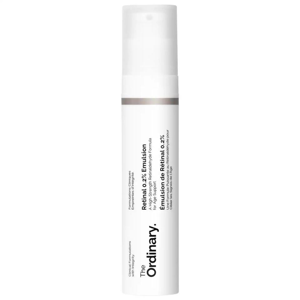 <p><a href="https://go.redirectingat.com?id=74968X1596630&url=https%3A%2F%2Fwww.sephora.com%2Fproduct%2Fthe-ordinary-retinal-0-2-emulsion-serum-P510514&sref=https%3A%2F%2Fwww.esquire.com%2Fstyle%2Fgrooming%2Fg60467347%2Ftop-shelf-grooming-april-2024%2F" rel="nofollow noopener" target="_blank" data-ylk="slk:Shop Now;elm:context_link;itc:0;sec:content-canvas" class="link ">Shop Now</a></p><p>Retinal 0.2% Emulsion Serum </p><p>sephora.com</p><p>$14.90</p>