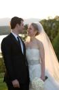 <p>Chelsea Clinton donned custom Vera Wang for her wedding to Marc Mezvinsky in 2010.</p>