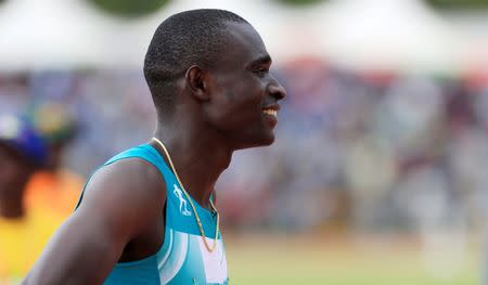 Athletics - Rio 2016 Olympic Games - Men's 800 meter trials - Eldoret, Kenya - 1/7/16 - David Rudisha reacts. REUTERS/Thomas Mukoya