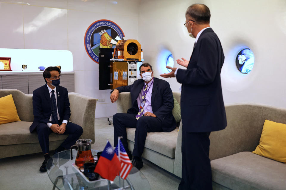 U.S. venture capitalist Tim Draper visits the National Space Organization in Hsinchu, Taiwan, November 14, 2022. REUTERS/Ann Wang