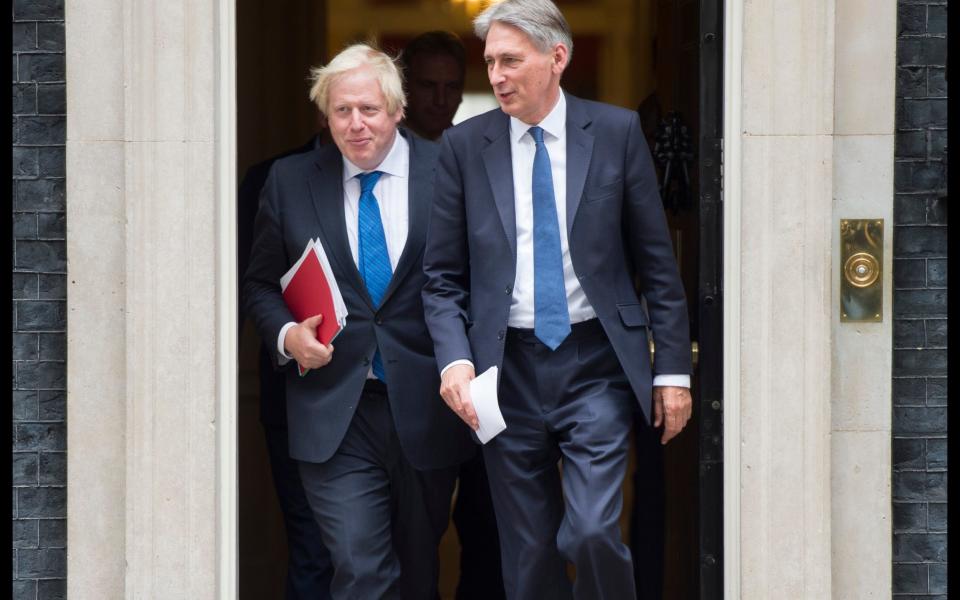 Foreign Secretary, Boris Johnson, and Chancellor of the Exchequer, Phillip Hammond - i-Images Picture Agency