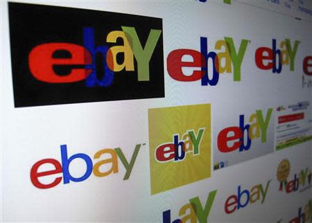 The results of a Google image search on Ebay are shown on a monitor in this file photo illustration in Encinitas, California April 16, 2013. REUTERS/Mike Blake/Files