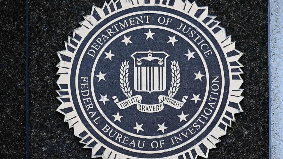 PHOTO: FILE - The seal of the Federal Bureau of Investigation is seen outside of its headquarters in Washington, DC, Aug. 15, 2022. (Mandel Ngan/AFP via Getty Images, FILE)