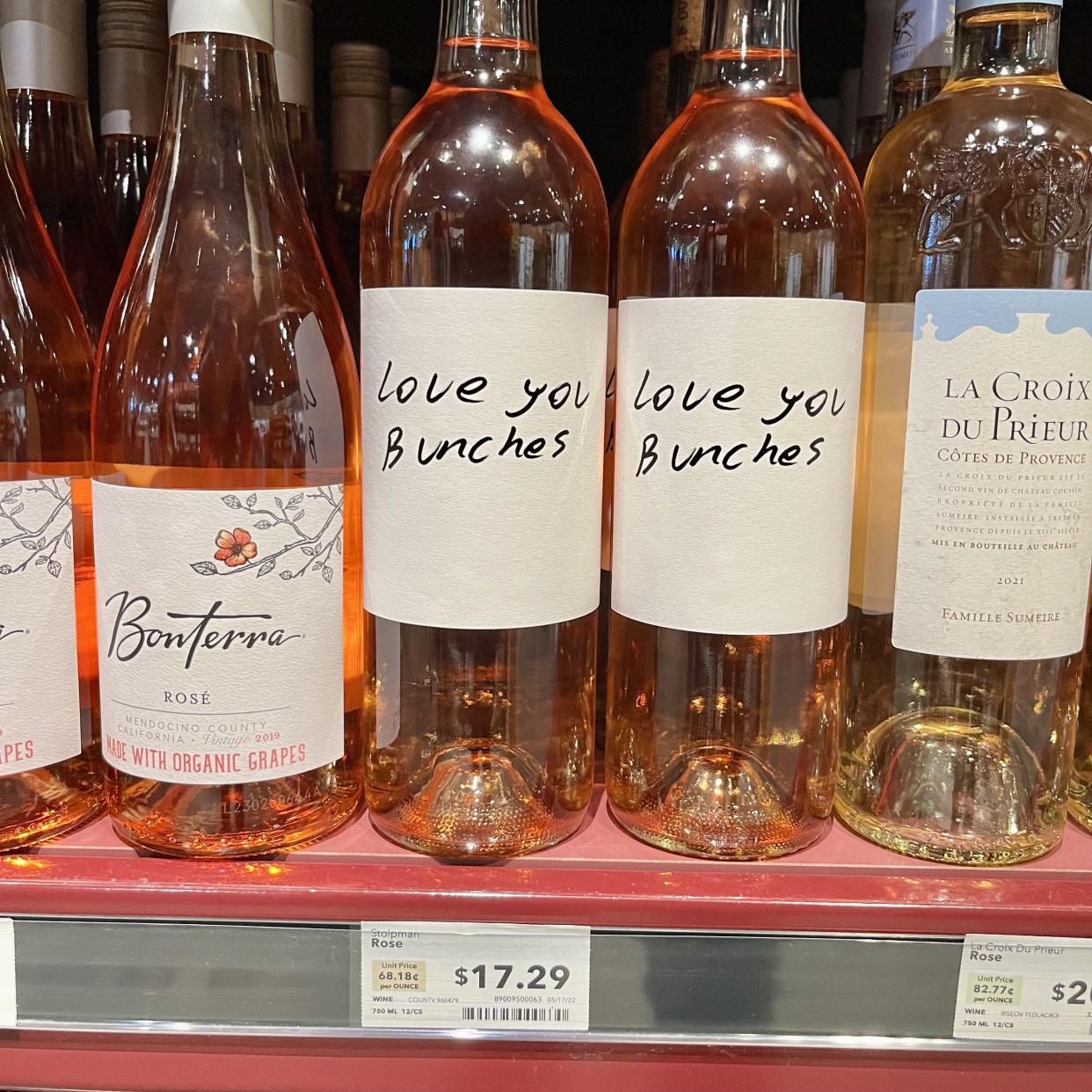 Love You Bunches Rosé at whole foods