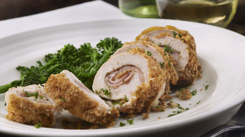 crispy baked chicken Cordon bleu