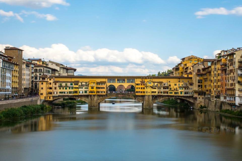 The Ponte Vecchio bridge in Florence.