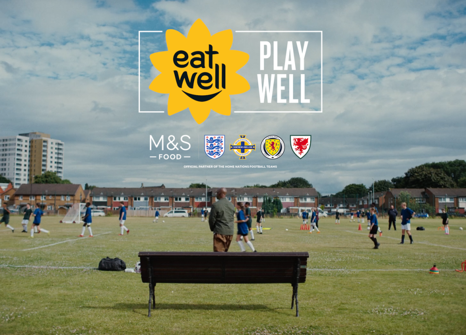 M&S Food has launched a national TV advert starring Ian Wright to help grassroots players make healthier eating choices