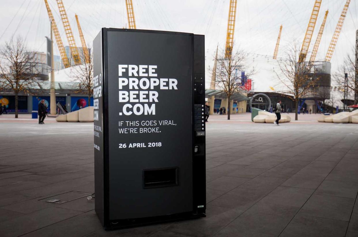 Beer by the O2: Head down to Peninsula Square to claim your free drink: Andrew Fosker / PinPep
