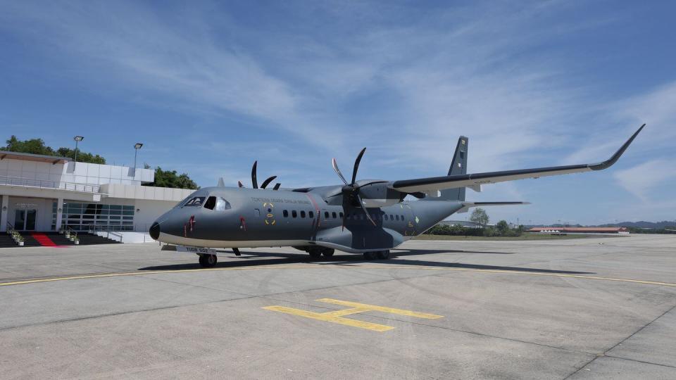 Two C295MW tactical transport aircraft entered service with Brunei on Feb. 14, 2024, with two more units still to come. (Airbus)