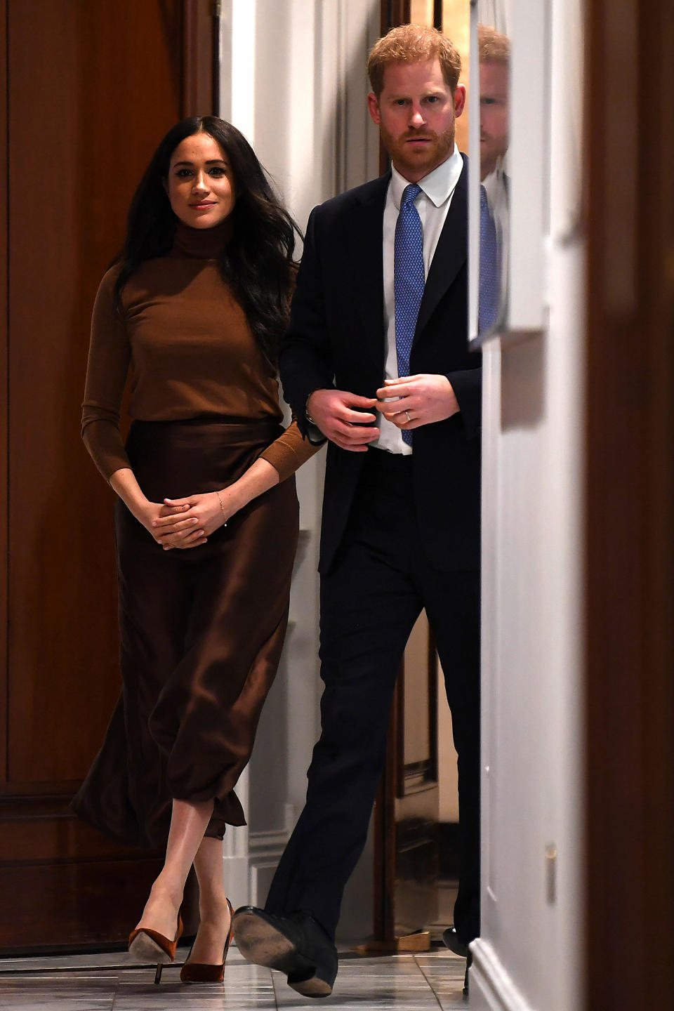 The Duke and Duchess of Sussex during their visit to Canada House, central London, meeting with Canada's High Commissioner to the UK, Janice Charette, as well as staff to thank them for the warm hospitality and support they received during their recent stay in Canada.