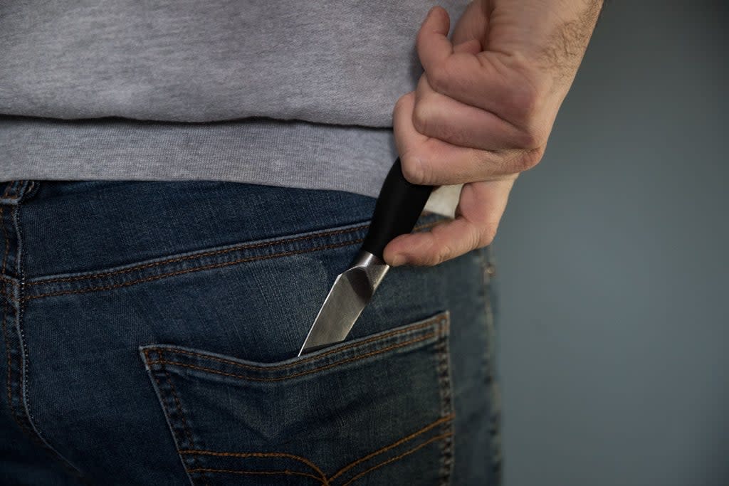 A police trial aimed at stopping people as young as 12 from carrying knives failed to result in a single court action during its first six weeks (Posed by model/Andrew Matthews/PA) (PA Archive)