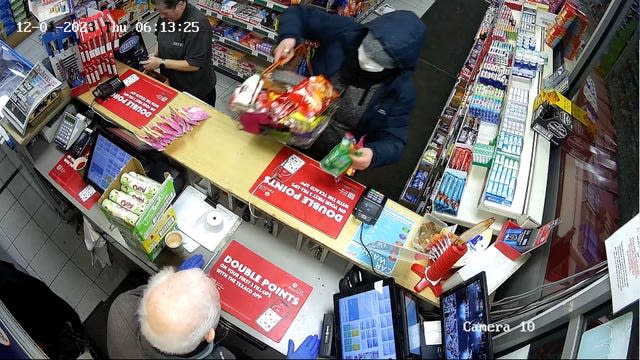 Constance Marten buying food