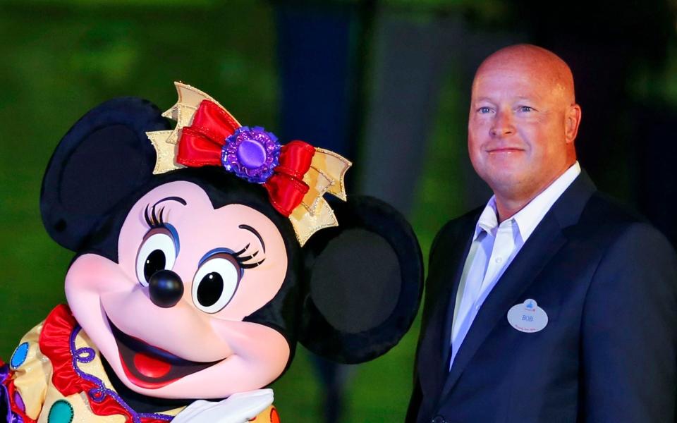 Under pressure: Bob Chapek was ejected from Disney after a dismal spell as CEO - Kin Cheung