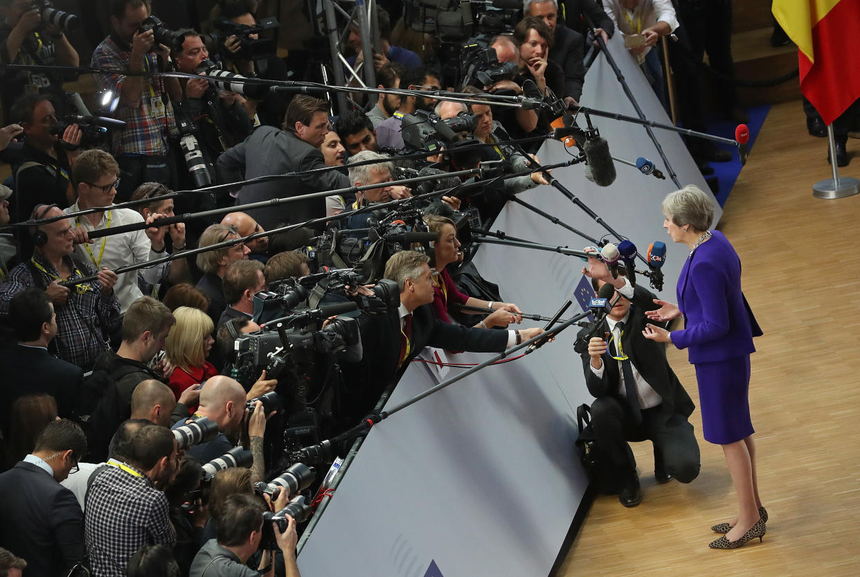 UK Prime Minister Theresa May said she was open to extending the post-Brexit transition period. Photo: Getty Images