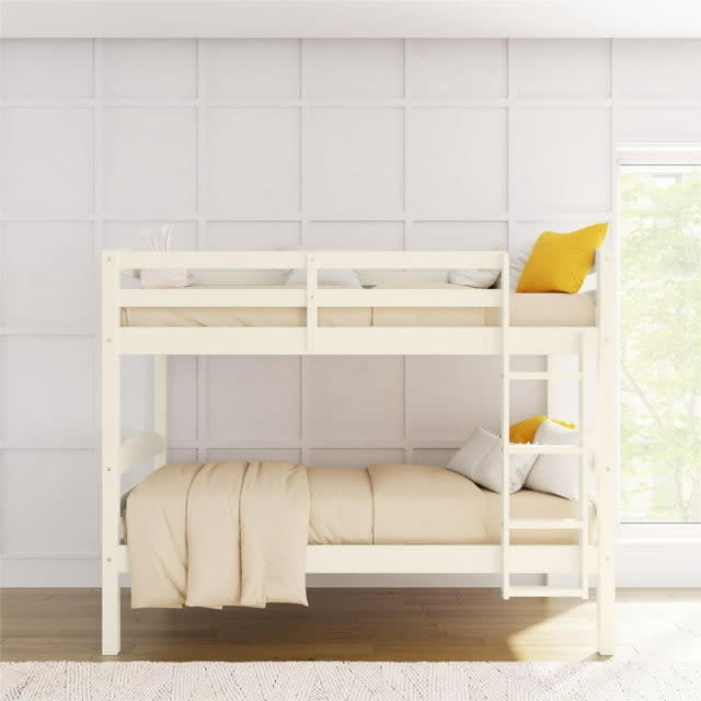 The bunk bed in a room