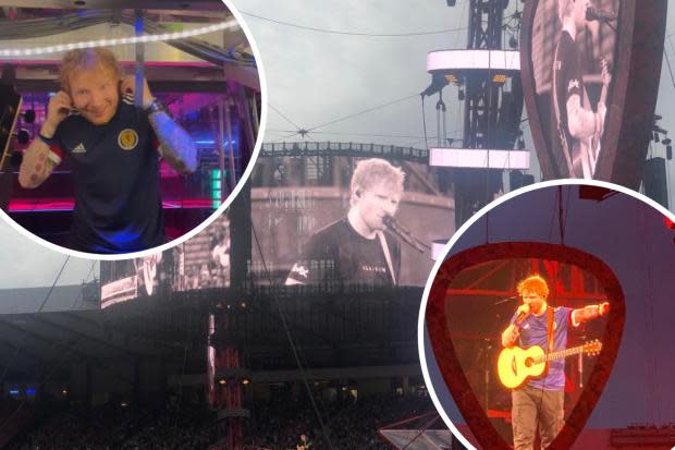 Review: Ed Sheeran praises Glasgow crowd as he surprises fans with Scotland top