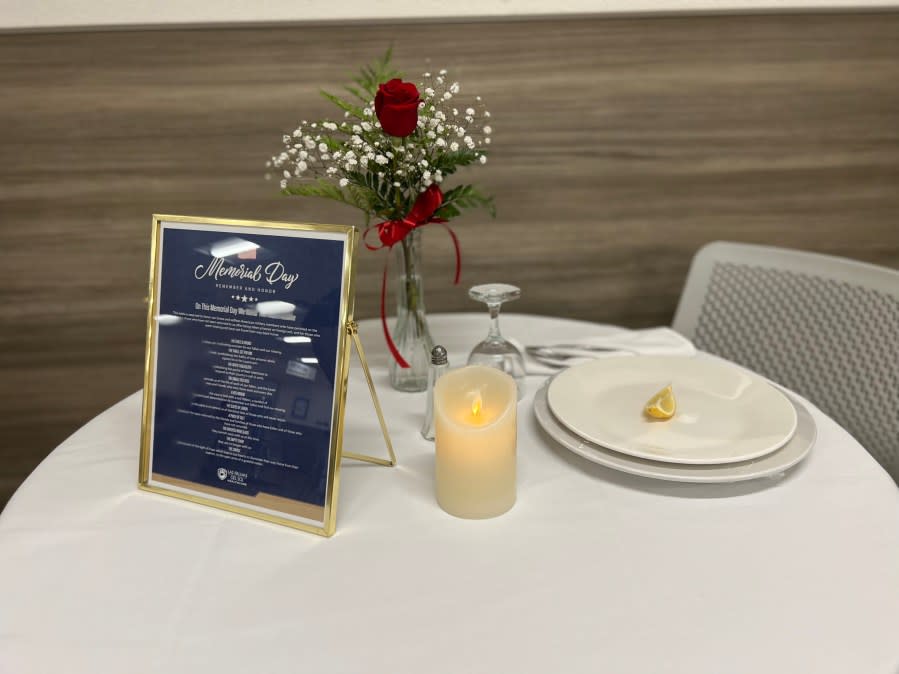 Fallen Soldier Table Courtesy of Del Sol Medical Center