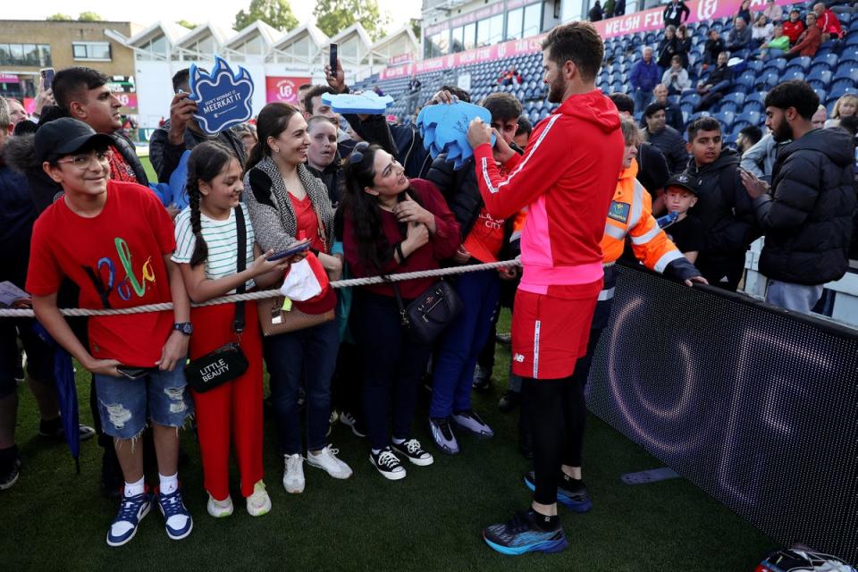 The Hundred has organised dedicated autograph zones that have been a huge success with children (Getty)