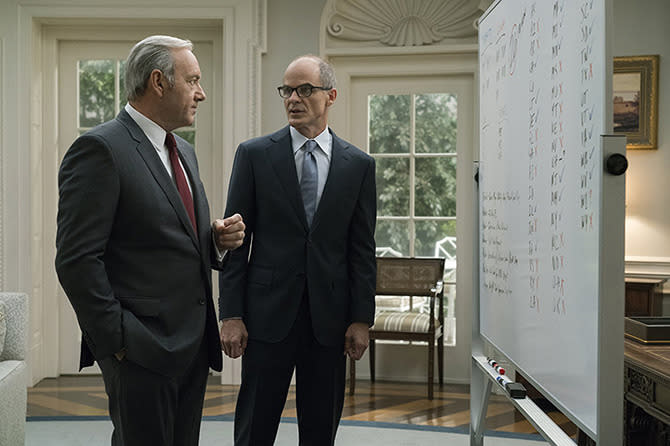 Spacey en su rol de ‘Francis Underwood’ en “House of Cards”.