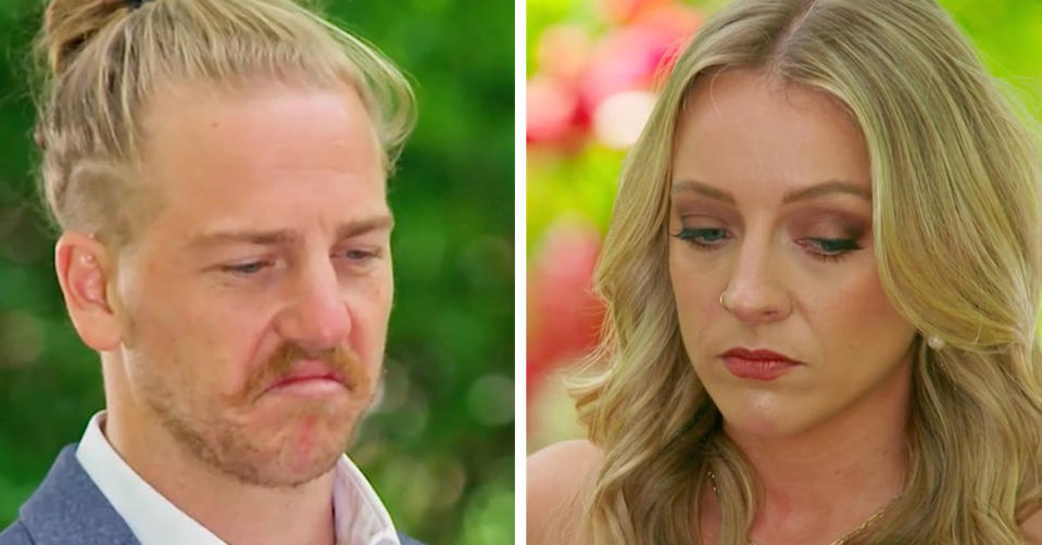 MAFS' Lyndall Grace dumped Cam Woods in spectacular fashion. Photo: Nine