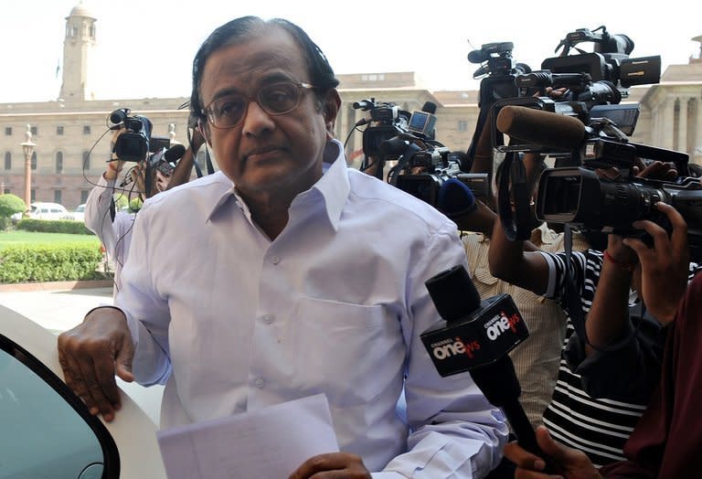 India's Finance Minister, P. Chidambaram, pictured in New Delhi, on April 5, 2010. India's unruly parliament will begin its key budget session Thursday with the government appealing to opposition lawmakers to allow it to push forward an economic reform drive