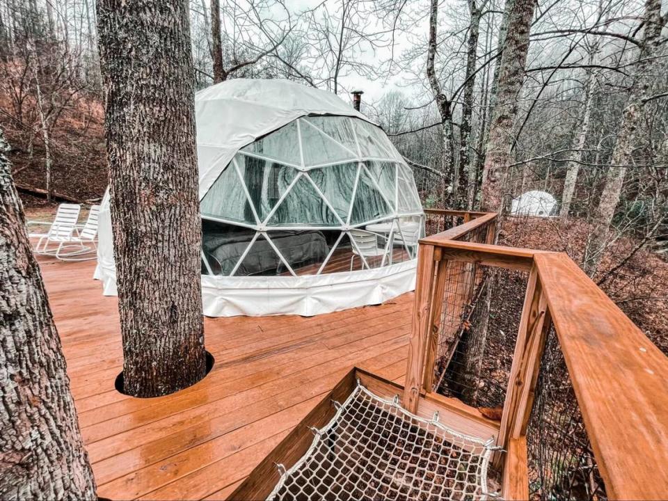 Glamping Unplugged has six properties with glamping domes that allow guests to enjoy nature in style. Glamping Unplugged/Glamping Unplugged