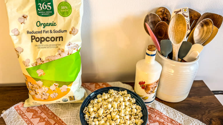 Whole Foods popcorn in a bowl
