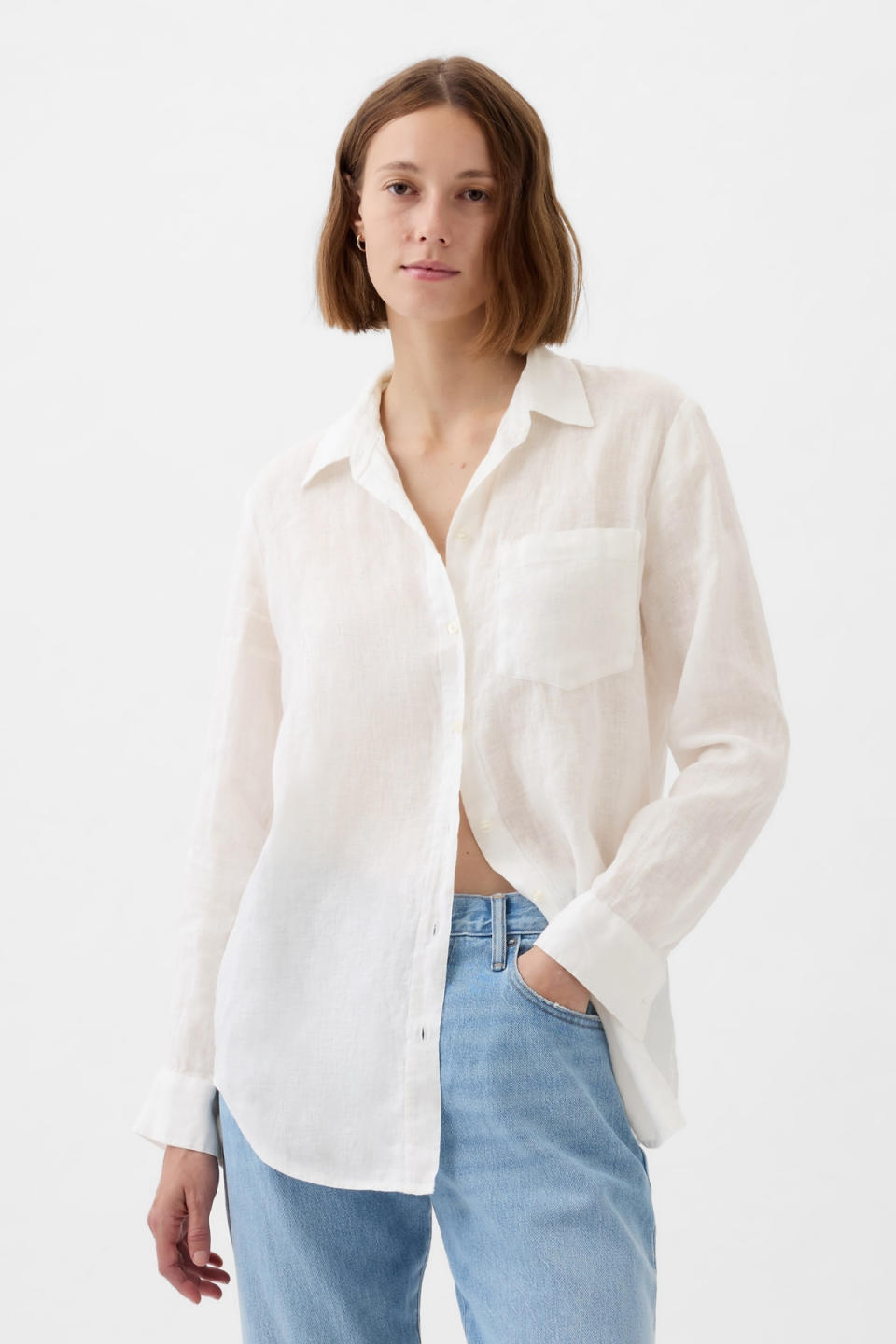 Gap Linen Boyfriend Shirt