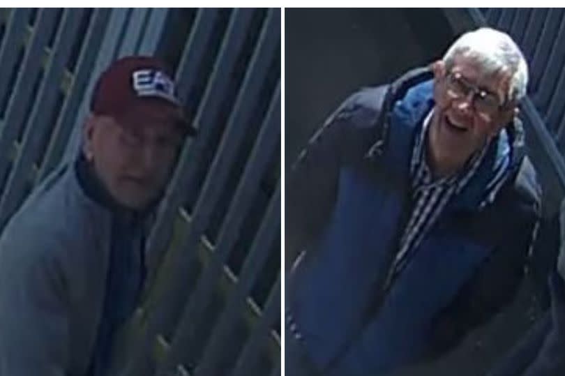 CCTV images of two men