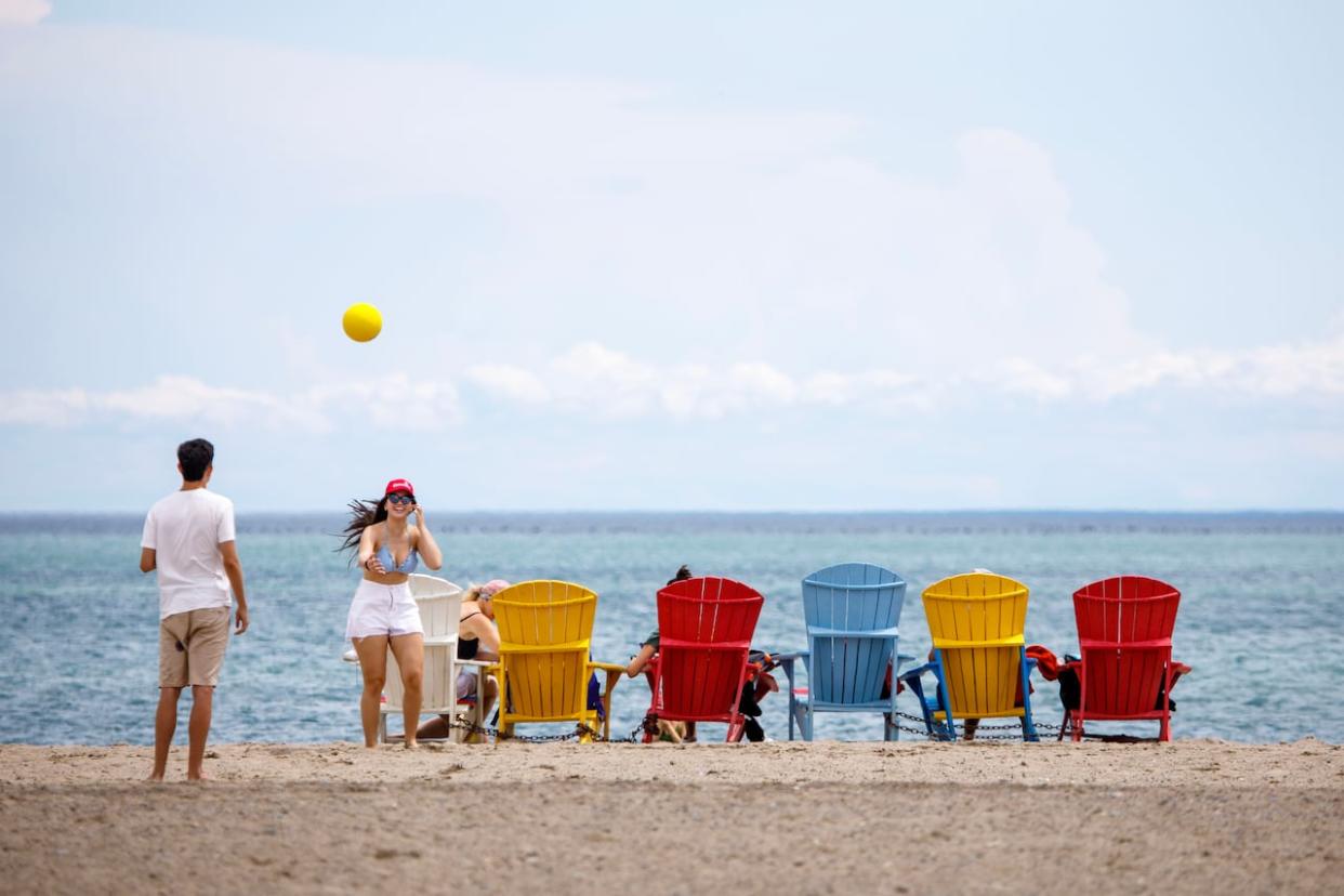 Woodbine Beach, pictured, is one of three supervised swimming beaches in the city that has accessibility features for people with disabilities, according to the City of Toronto. (Alex Lupul/CBC - image credit)