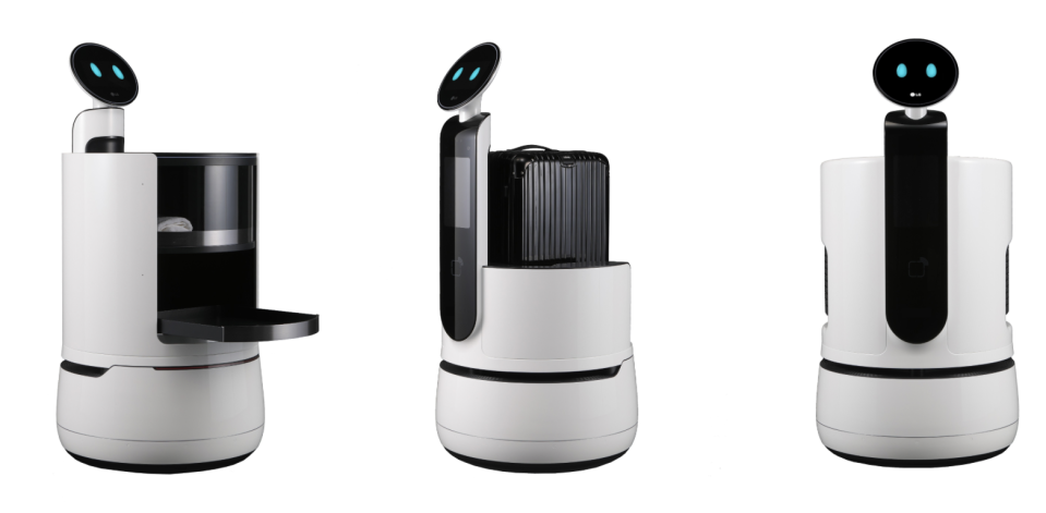 LG’s new service robots are designed for restaurants, hotels, and grocery stores.